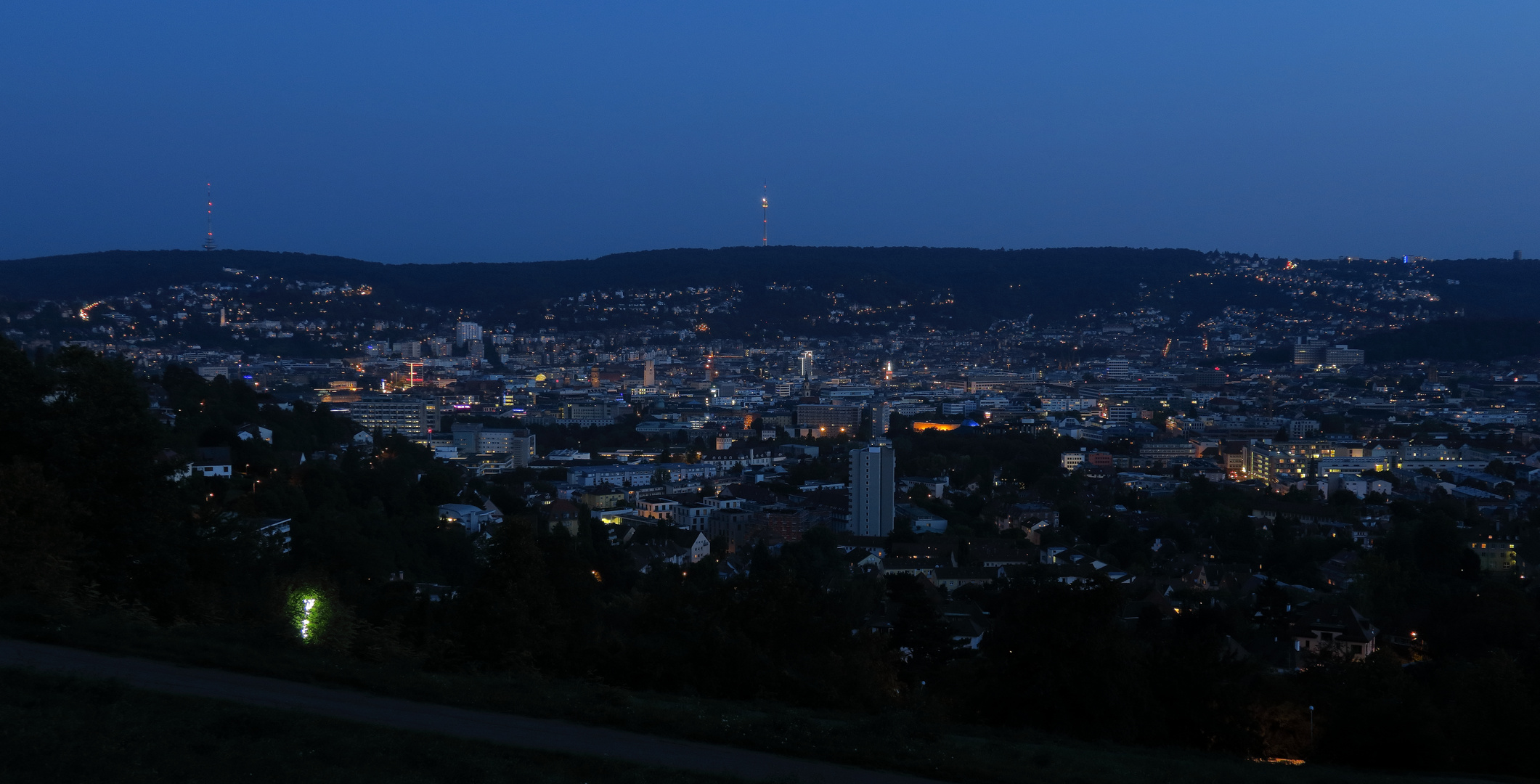 Stuttgart Stadtblick Nr, 2 vom Bismarckturm 