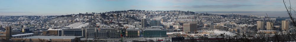 Stuttgart - Winterpanorama