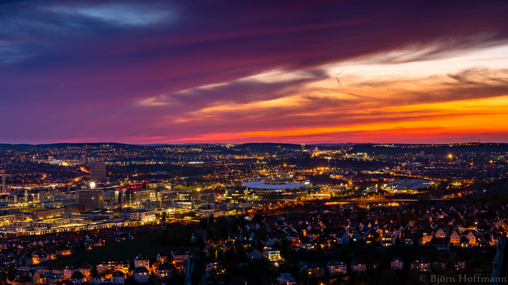 Stuttgarter Abenddämmerung