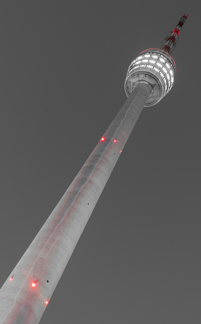 Stuttgarter Fernsehturm in s/w