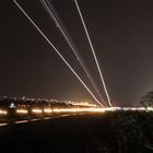 Stuttgarter Flughafen bei Nacht