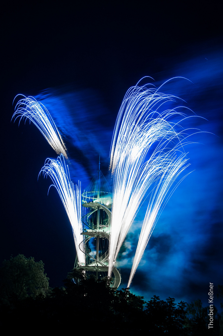 Stuttgarter Lichterfest - Der Killesbergturm