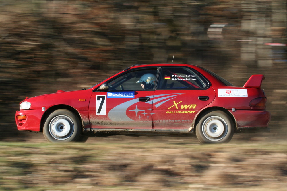 Subaru Imprza von den Kleinwächters bei der Taunusrallye 2008