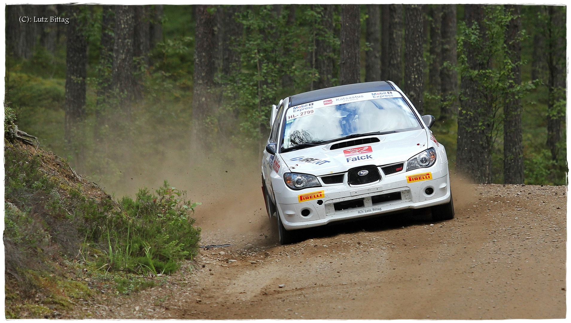 Subaru in finnischen Wäldern