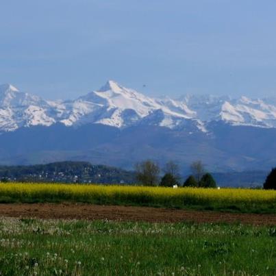 sublime vue des Pyrénées