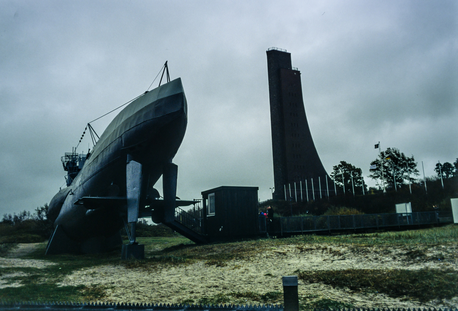 Submarine U-995 and Navy Memorial at Laboe / Germany