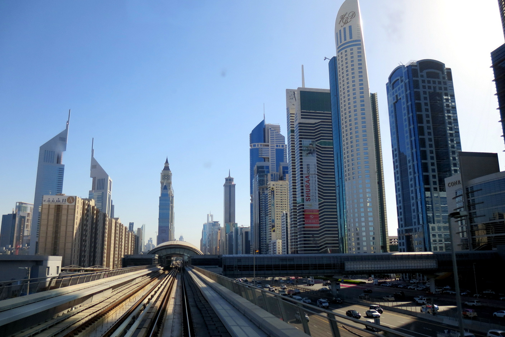 Subway view Dubai