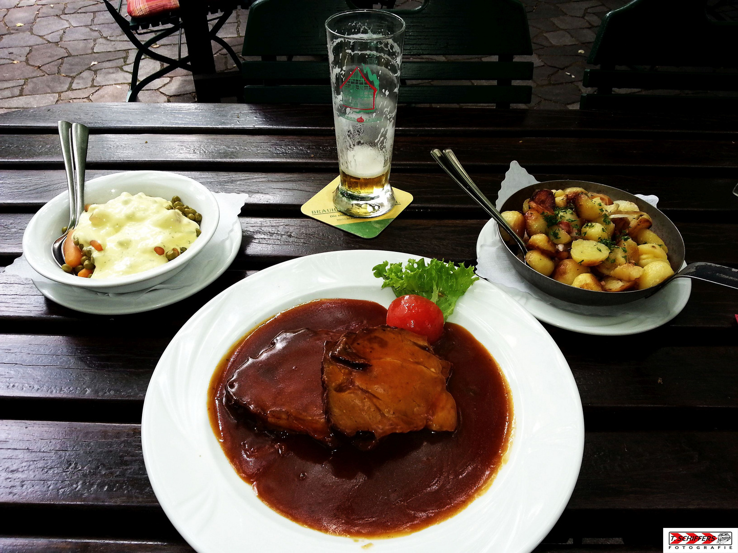 Sudhausbraten an Soester Dunkel geschmort