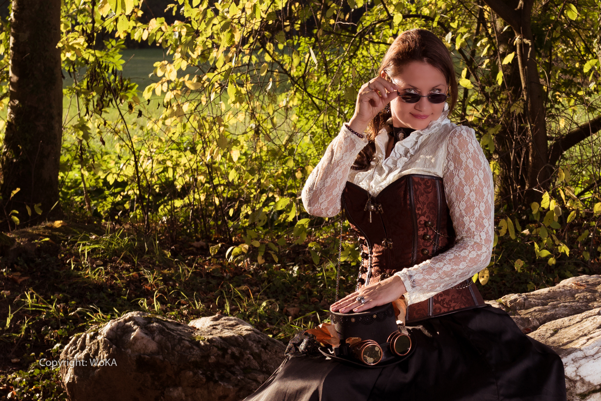 Sue M. als Steampunkerin