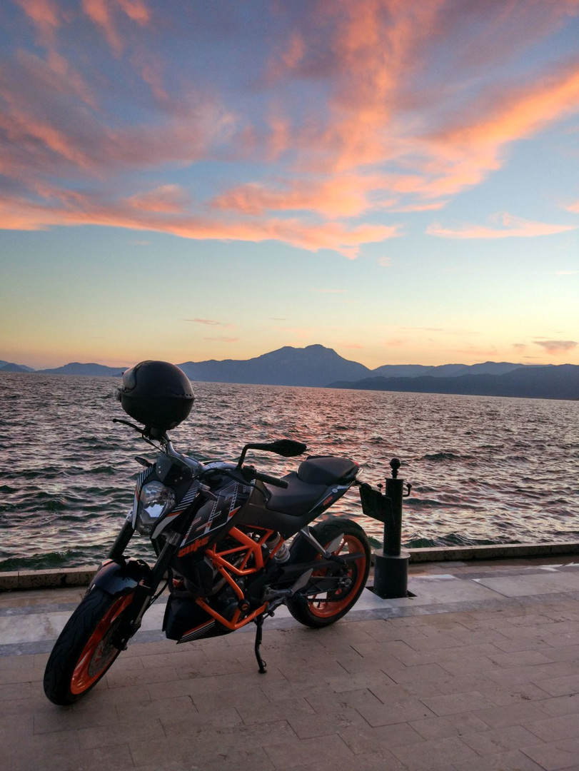 Süd Türkei, nahe Fethiye mit Ktm unterwegs