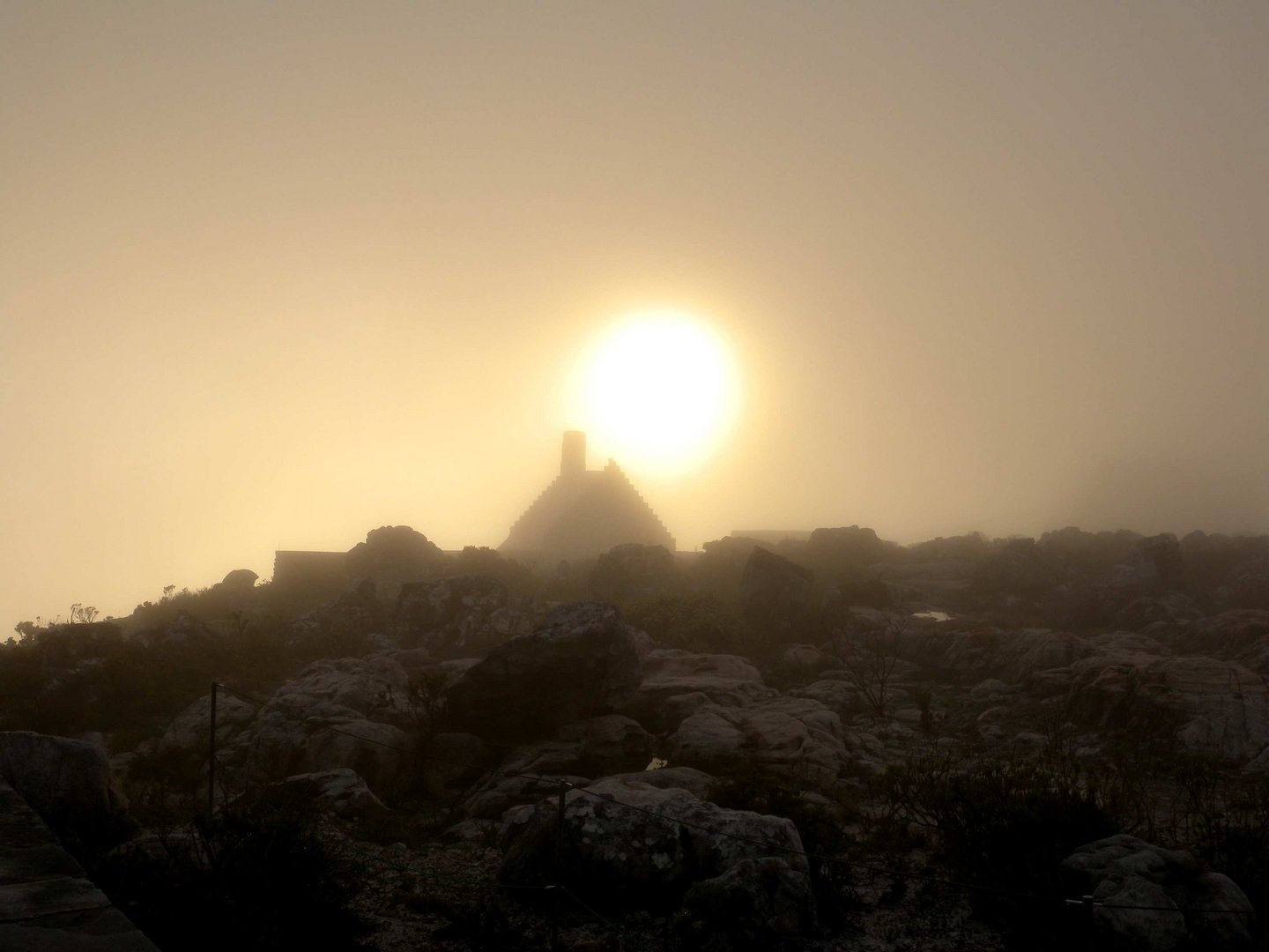 Südafrika im Nebel