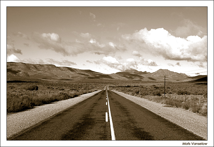 Südafrika - Straße Richtung Oudtshoorn