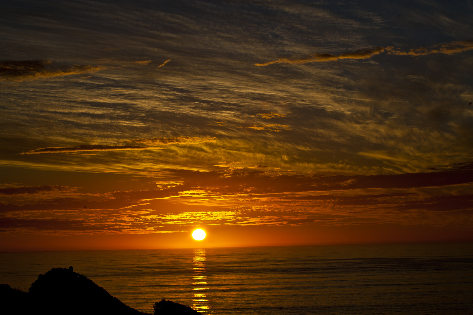 Südafrikanischer Sonnenuntergang