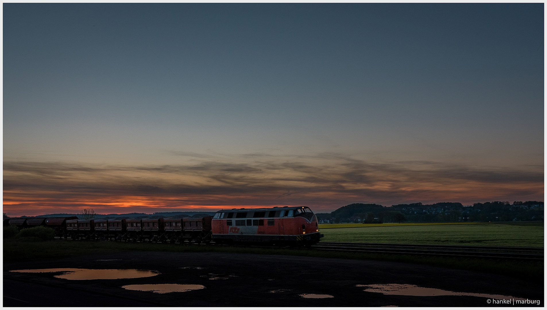 Südbahn - Sonnenuntergang 