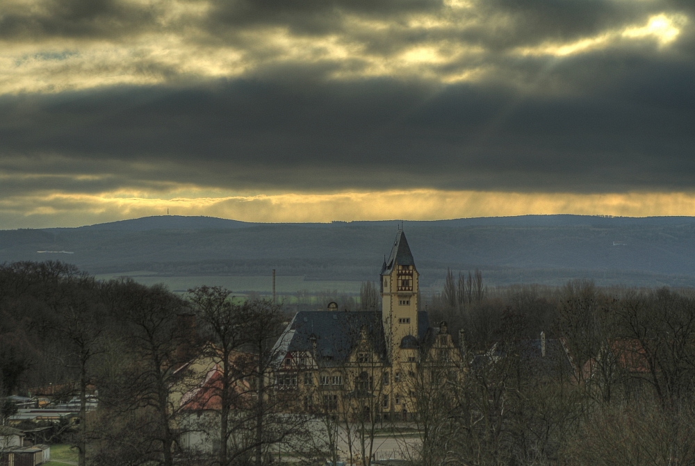 Südblick vom Münzenberg ...