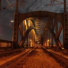 Südbrücke Köln bei Vollmond am 18.10.2013