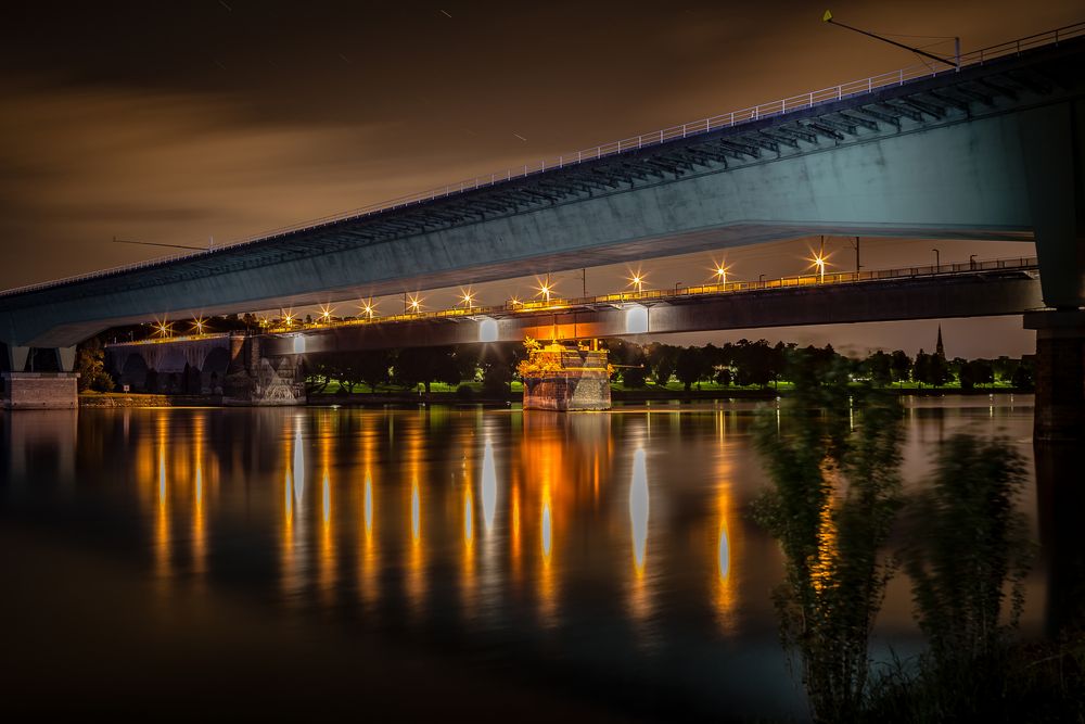 Südbrücke und Horchheimer Brücke in Koblenz