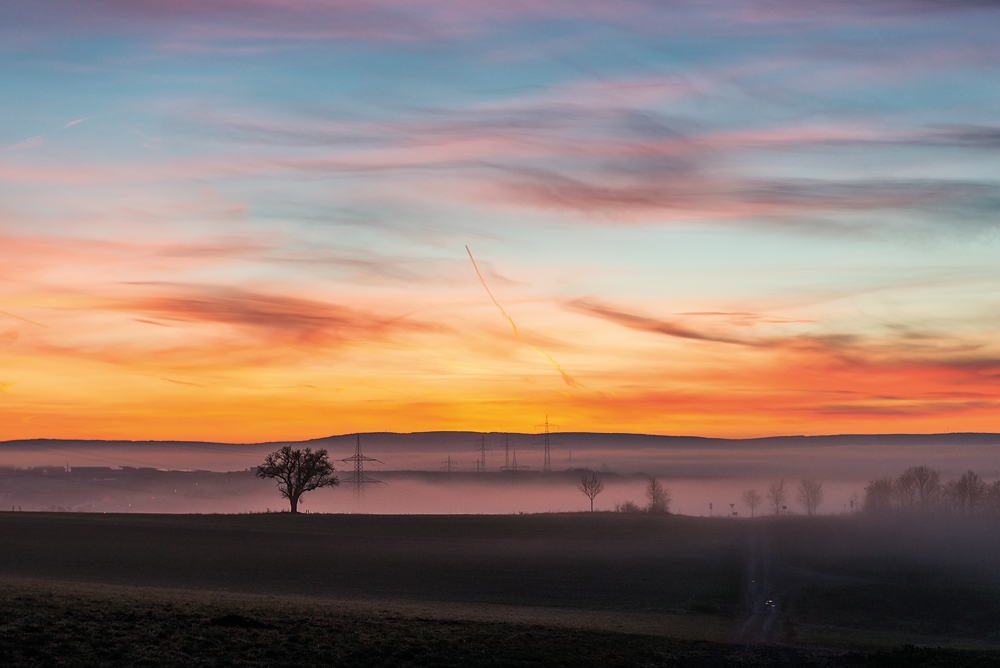 Südeifel kurz vor Sonnenaufgang