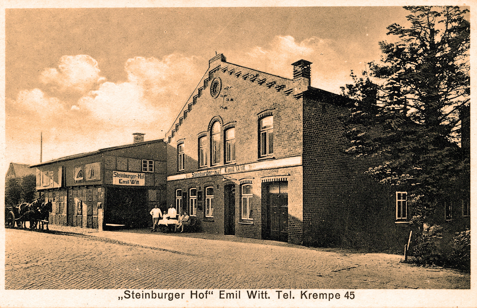 Süderau-Steinburg Steinburger Hof Gasthof und Bäckerei Emil Witt