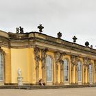 Südfassade des Schlosses Sanssouci in Potsdam.