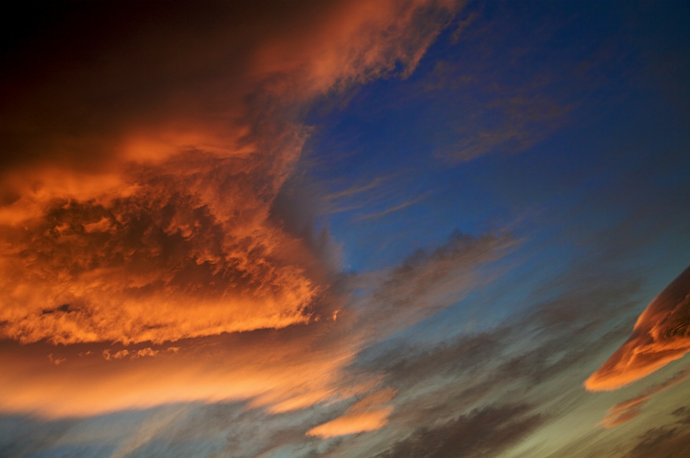 südfranzösischer Himmel im Oktober