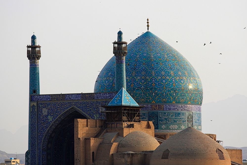 Südiwan und  Kuppel der Masdjid-e Imam in Isfahan