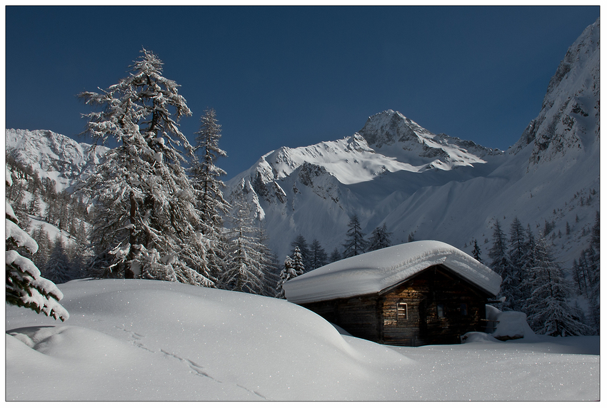 südlich des Alpenhauptkammes ist noch tiefer Winter