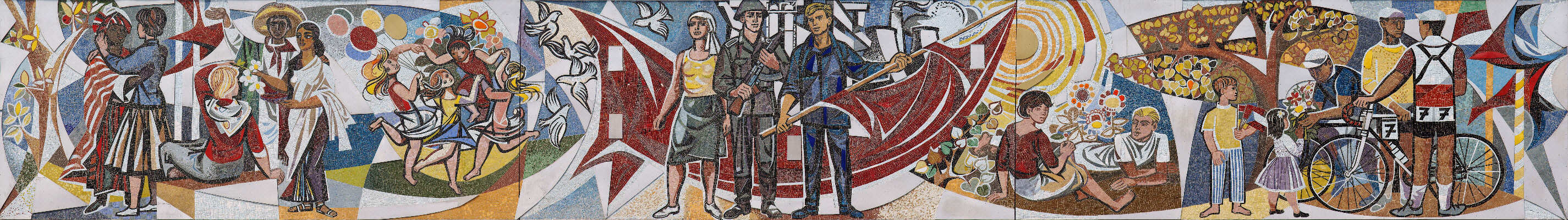 Sudostliche Mosaik Am Haus Des Lehrers In Berlin Foto Bild