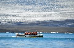 Südostisland, auf der Gletscherlagune Jökulsarlon