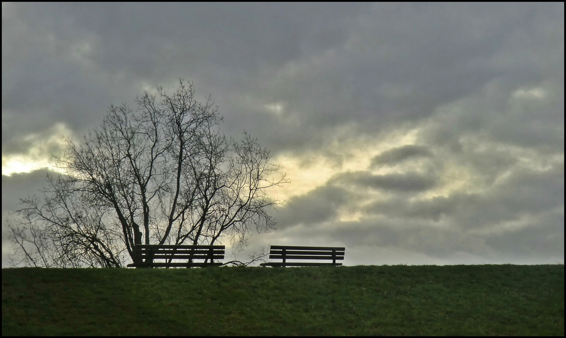 Südpark - Blick auf den "Deich"