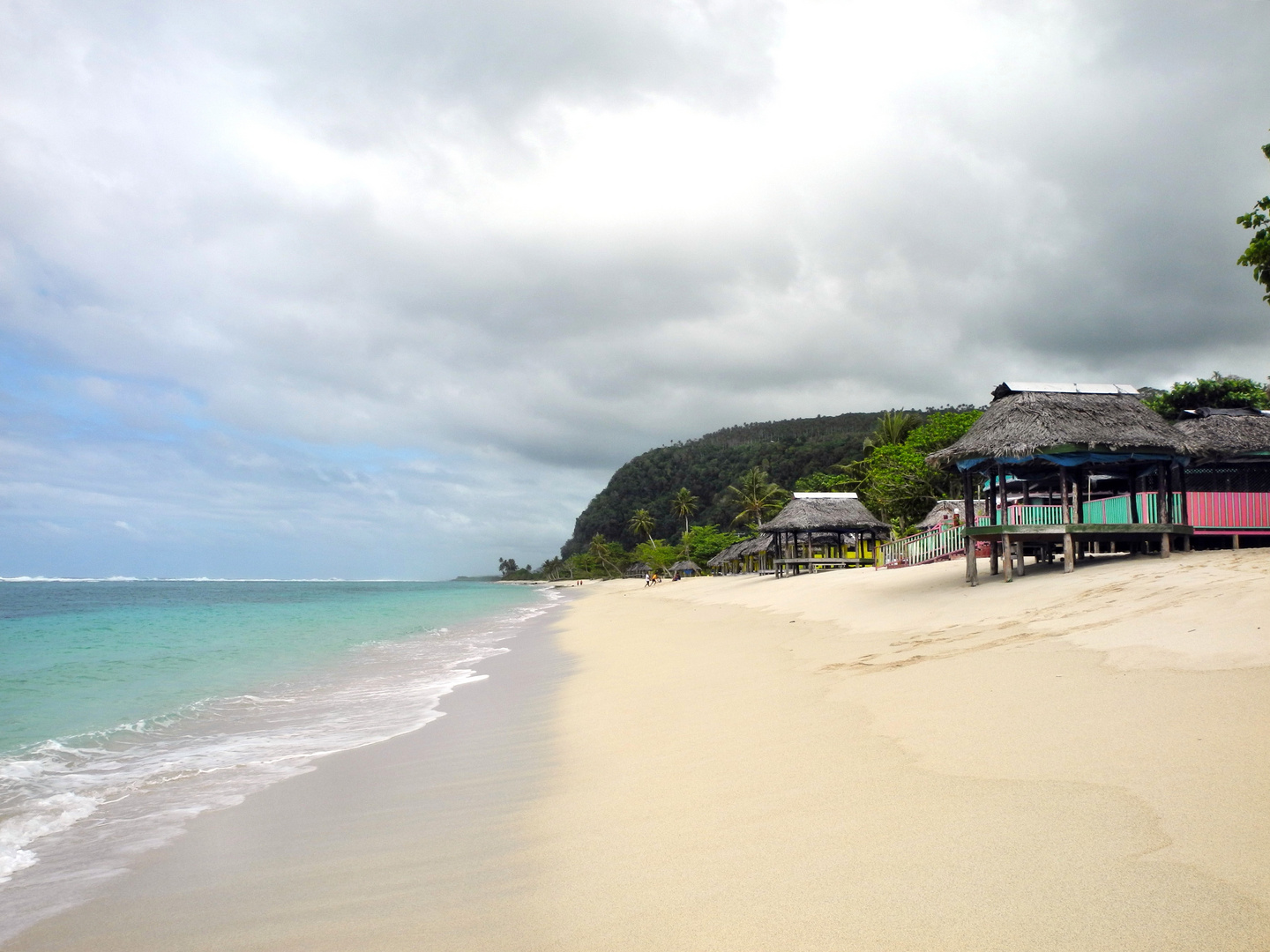 Südsee: Samoa- am Litia Sini Beach im Südosten der Insel