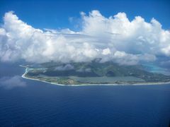 Südseeinsel aus der Albatros-Perspektive