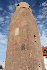 Südseite Lubwartturm Bad Liebenwerda mit Sonnenuhr