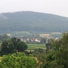 Südstadt von Hersbruck im Regen