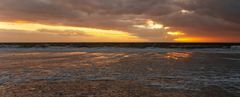 Südstrand Borkum im Herbststurm