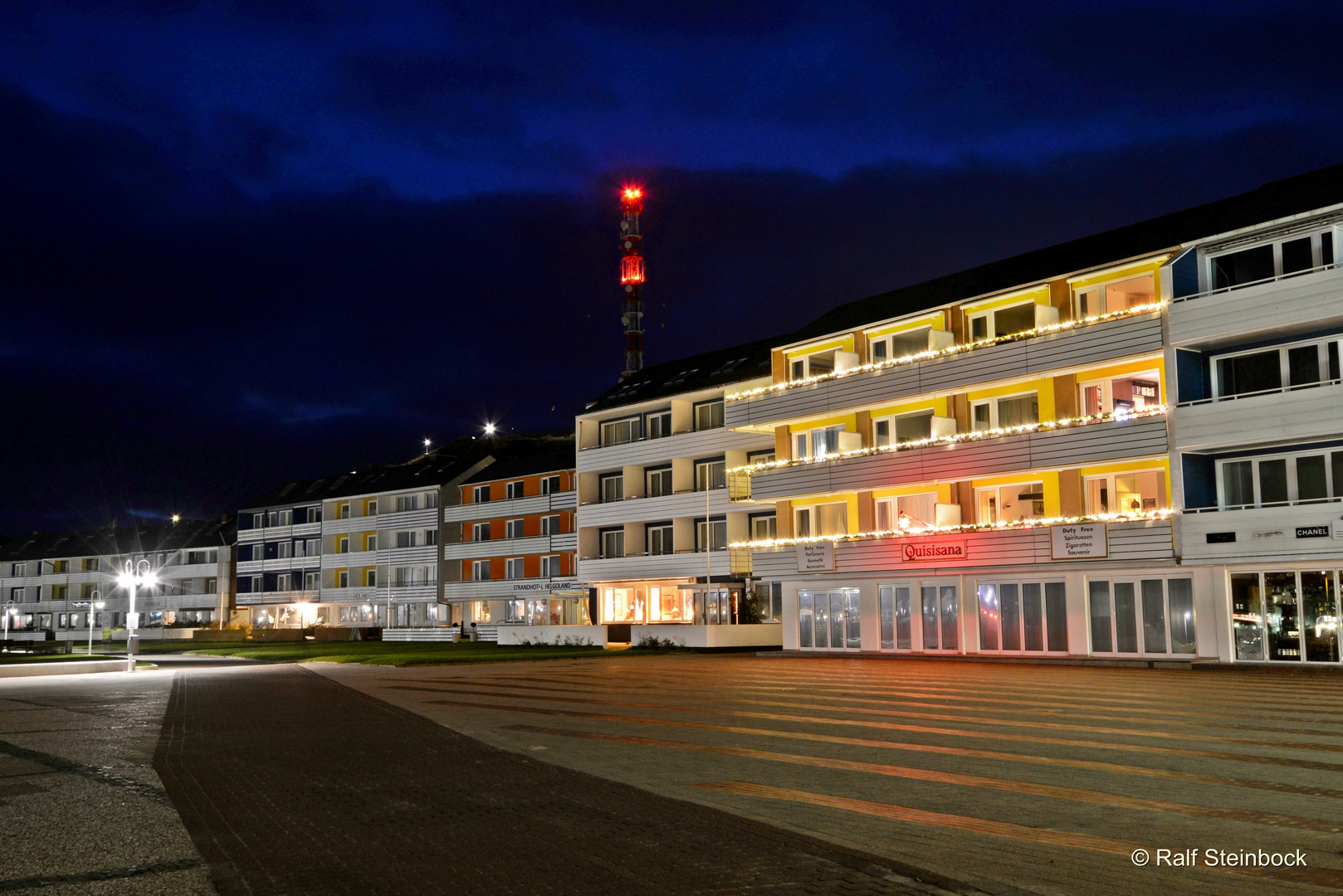 Südstrand ,Helgoland ,Blaue Stunde