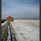 Südstrand im Schnee