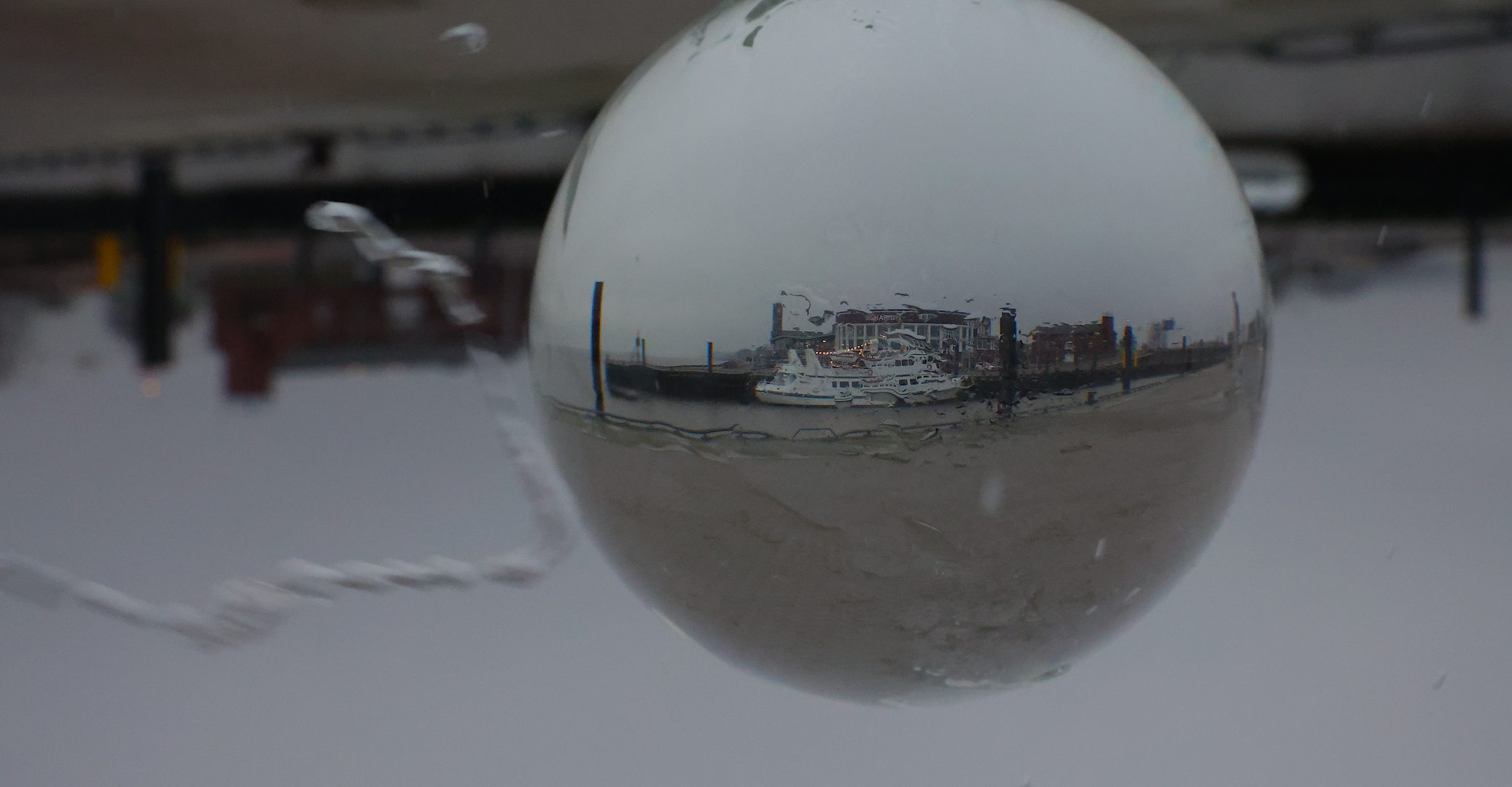 Südstrand Wilhelmshaven bei Regen