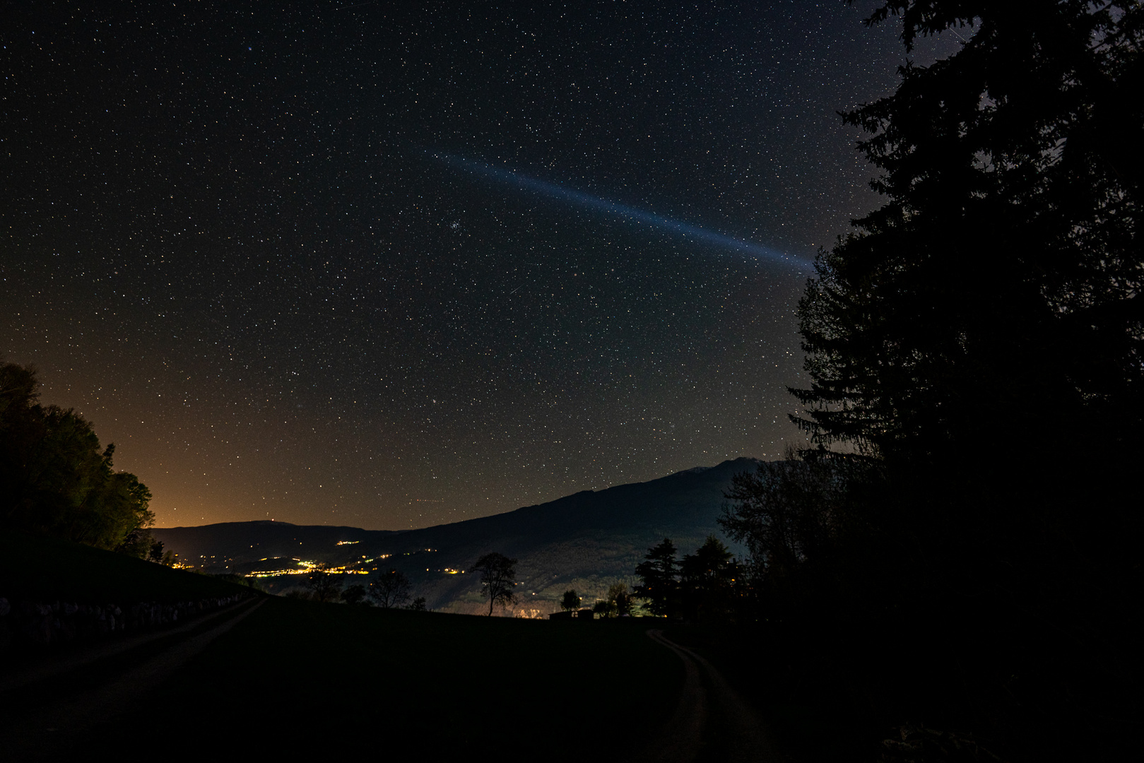 Südtirol bei Nacht