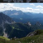 Südtirol: Blick vom Schlernpfad über das Tschamintal