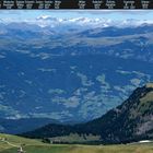 Südtirol: Blick von Schlernhochfläche auf die Stubaier Alpen