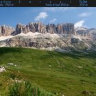 Südtirol: Die Sella-Gruppe, vom Pordoi-Joch aus gesehen