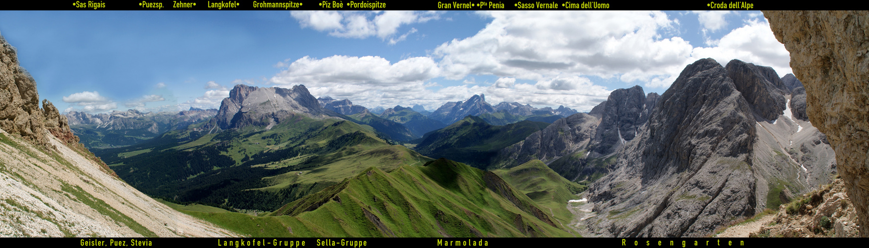 Südtirol: Langkofel-Blick …