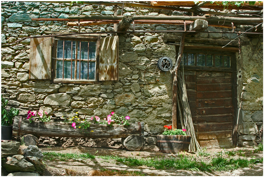 Südtirol, Meraner Land, Alter Hof bei St. Peter / Dorf Tirol