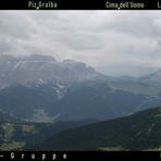 Südtirol: Panorama von der Seceda oberhalb des Grödnertals