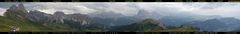 Südtirol: Panorama von der Seceda oberhalb des Grödnertals