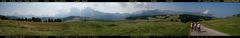 Südtirol: Panorama von der Seiser Alm …