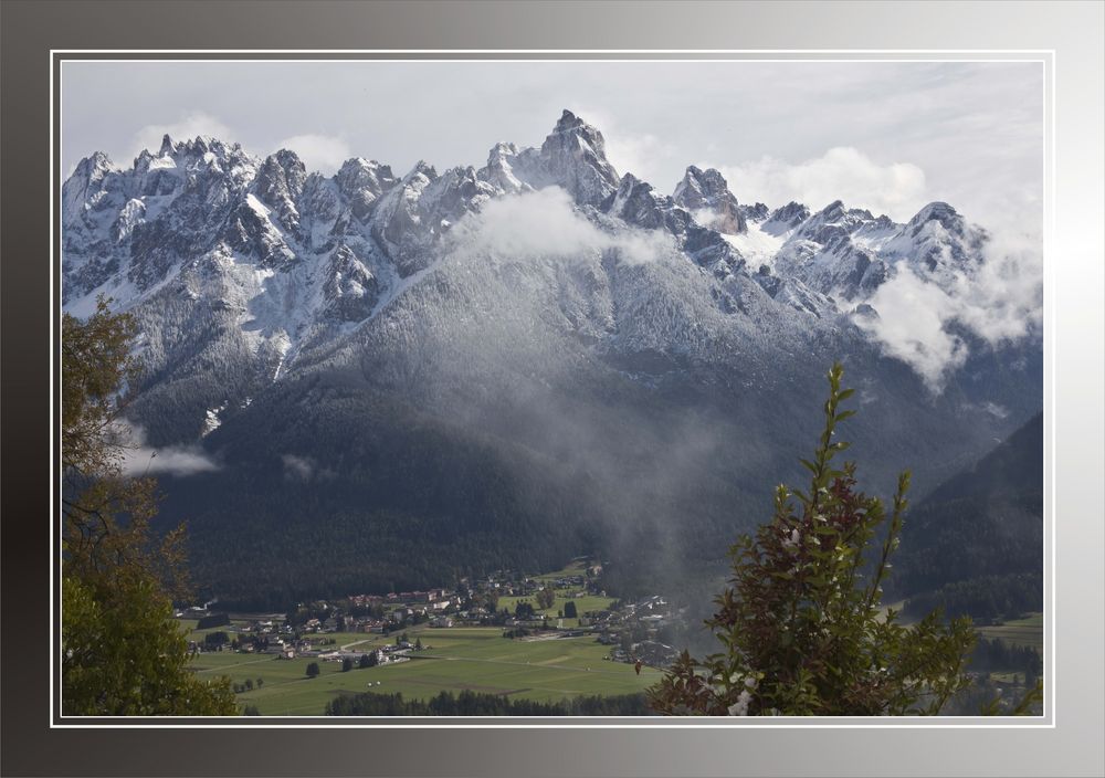 Südtirol - Schneefallgrenze am Höhlensteintal - Toblach