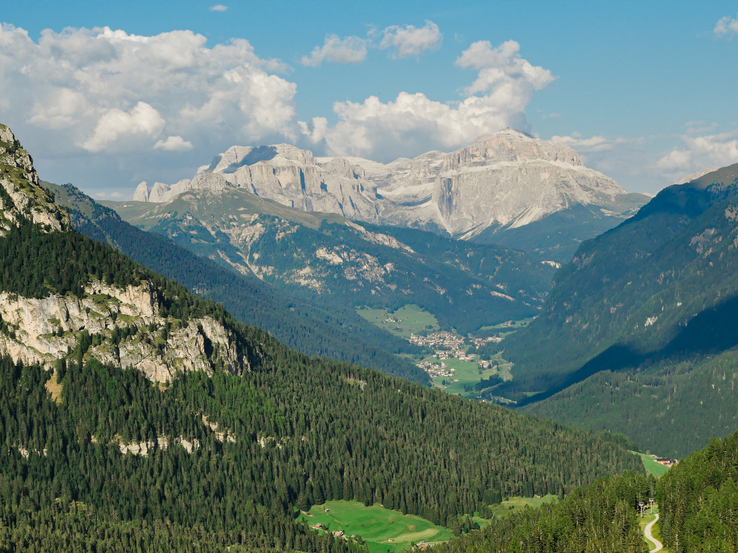 Südtirol Sellamassiv  von Süden 2016