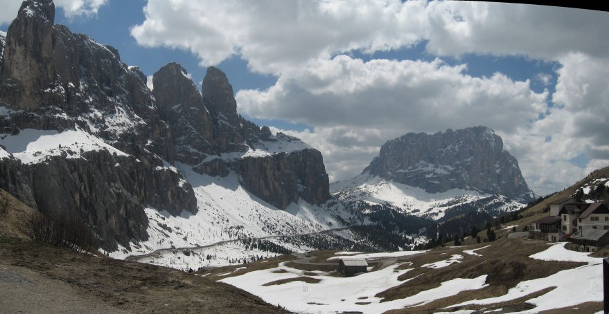 Südtirol, von Corvara über den Sella-Pass